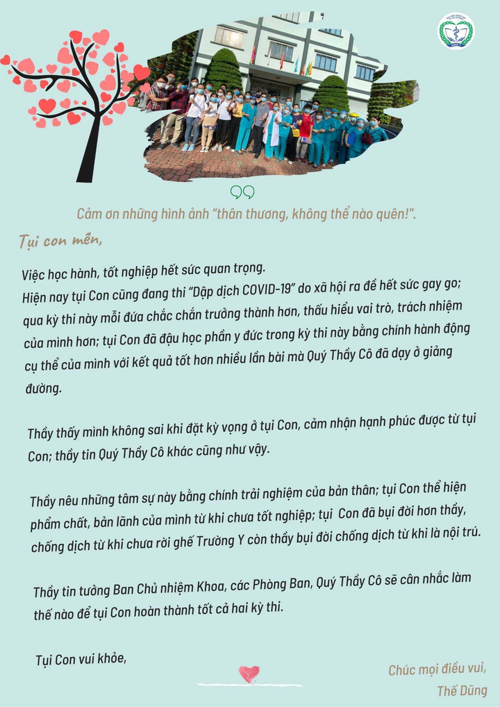 Xúc động lời nhắn của thầy giáo gửi học trò tình nguyện lên đường chống dịch - 2