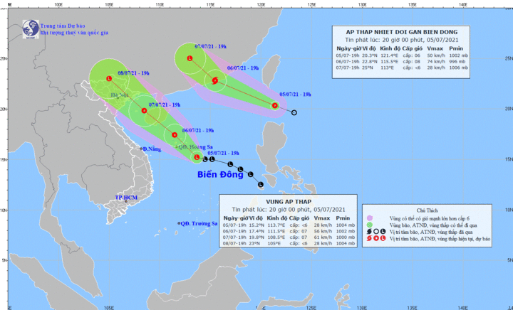 Áp thấp nhiệt đới giật cấp 9 sắp tiến vào đất liền - 1