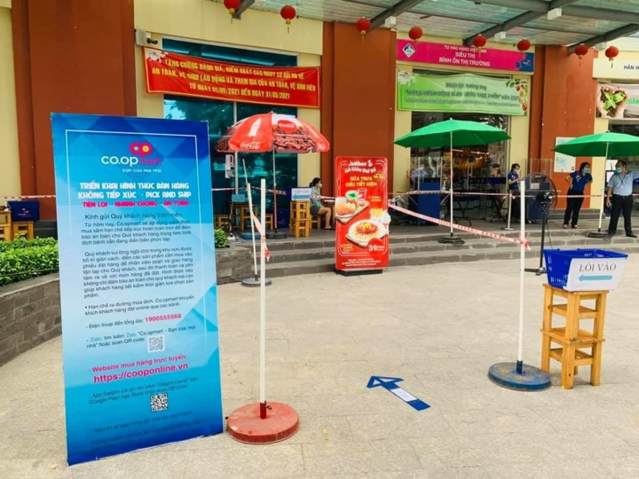 Co.opmart áp dụng cách mua sắm mới hạn chế 90% khả năng tiếp xúc tại siêu thị - 1