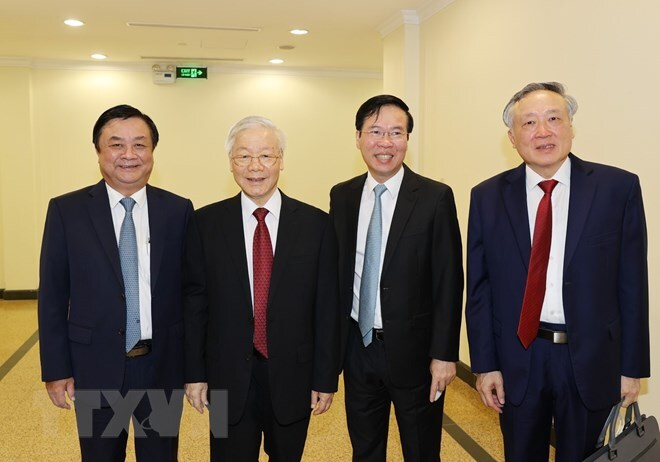 Ảnh: Khai mạc Hội nghị lần thứ 3 Ban Chấp hành Trung ương Đảng khóa XIII - 3