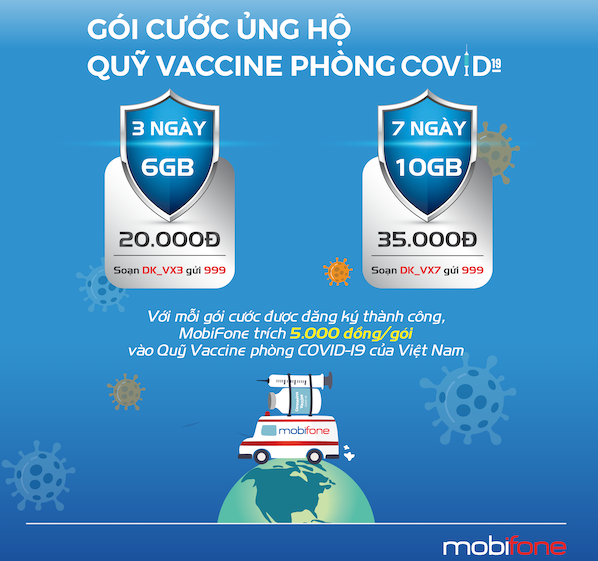 MobiFone triển khai 2 gói cước data ủng hộ quỹ vaccine phòng COVID-19 - 1