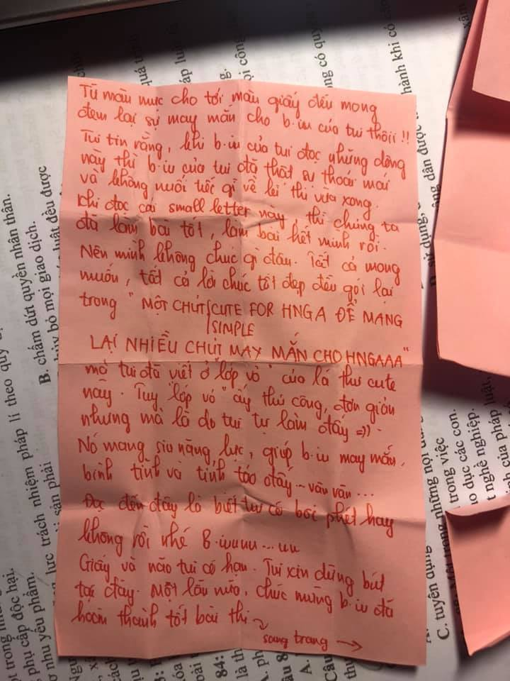 Hội sĩ tử rần rần ghen tị với ‘lá bùa’ mà cô bạn 2k3 nhận được trong kỳ thi THPT - 5