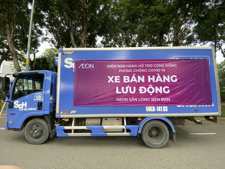 TP.HCM xuất hiện các điểm bán hàng lưu động, phục vụ mua sắm khi giãn cách - 1