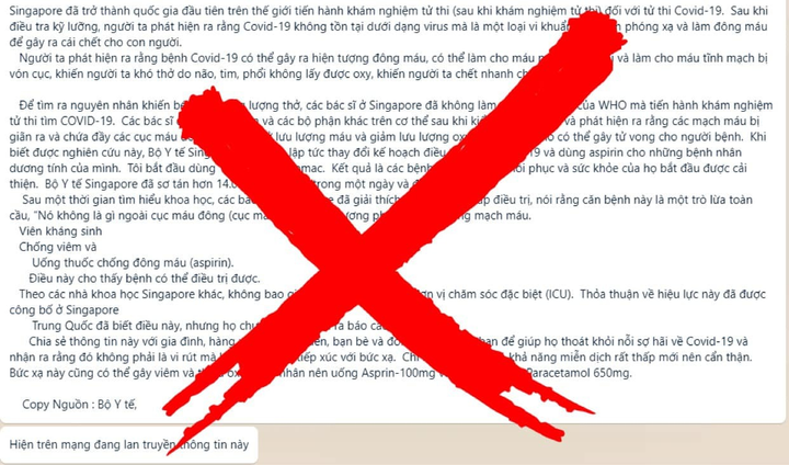 Bộ Y tế bác thông tin 'COVID-19 là vi khuẩn nhiễm phóng xạ' - 1