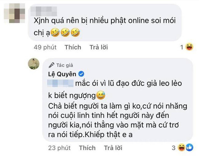 Lệ Quyên gọi anti-fan là 'lũ đạo đức giả' - 4