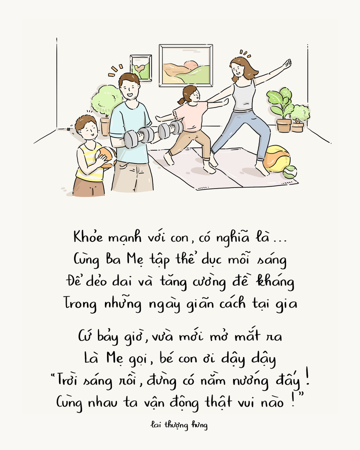 Mong muốn về cuộc sống khỏe mạnh của trẻ em trong mùa dịch qua góc nhìn hội họa - 1