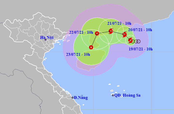 Áp thấp nhiệt đới mạnh lên thành bão số 3 - 1