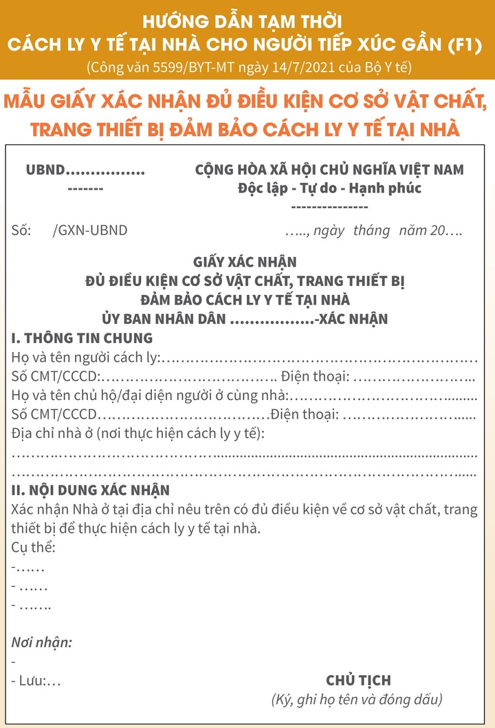 Infographic: F1 cách ly tại nhà cần đảm bảo những điều kiện gì? - 11