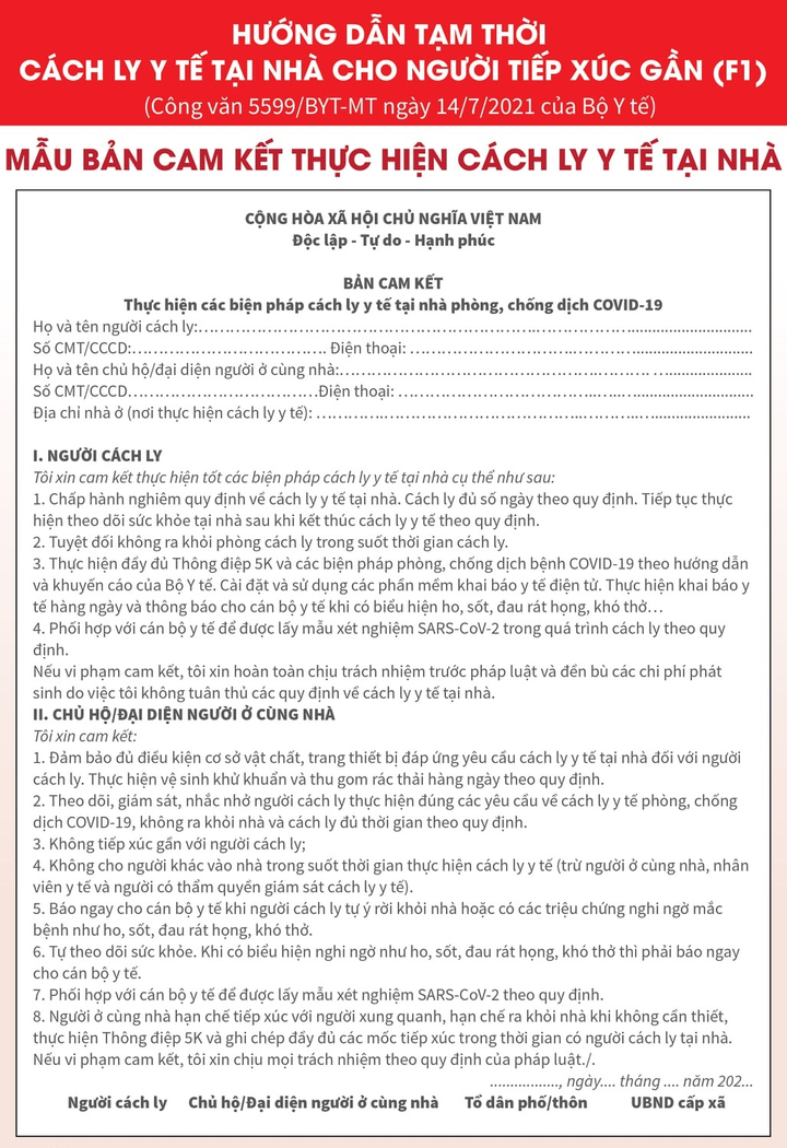Infographic: F1 cách ly tại nhà cần đảm bảo những điều kiện gì? - 9