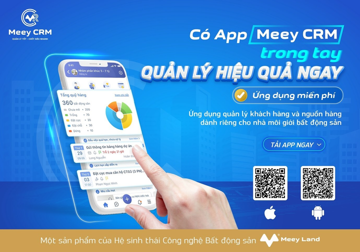 Meey Land ra mắt ứng dụng Meey CRM cho nhà môi giới bất động sản - 1