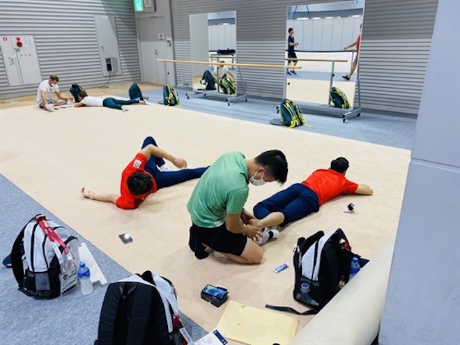 Ngày tập luyện đầu tiên của Đoàn thể thao Việt Nam tại Olympic Tokyo - 2
