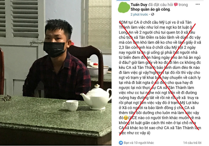 Người thân từ TP.HCM về bị giám sát y tế, nam thanh niên lên mạng chửi bới - 1