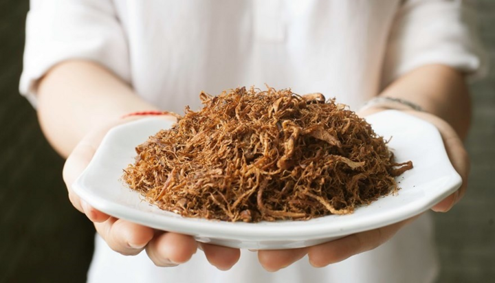 Cách làm ruốc nấm hương chay cực đơn giản - 1
