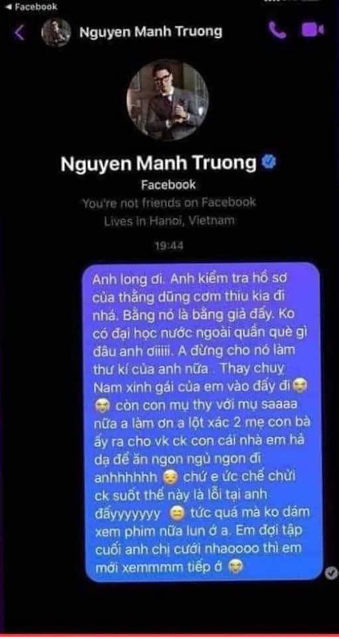 Quá bức xúc, fan Hương Vị Tình Thân vào tận trang cá nhân Mạnh Trường ‘mách lẻo’ - 6