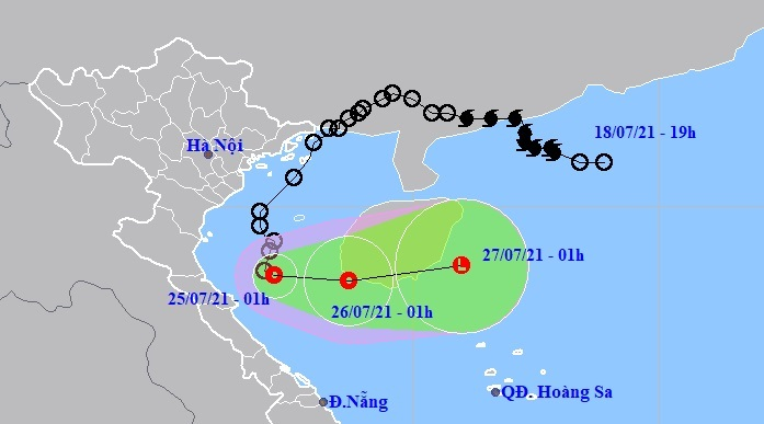 Áp thấp nhiệt đới cách Nghệ An 160km, Bắc Bộ ngày nắng, chiều tối mưa to - 1