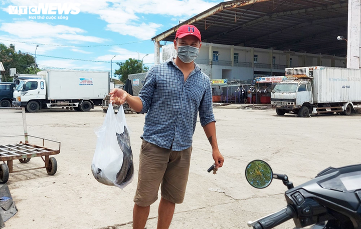 Ảnh: Tất bật chuyển hải sản trước giờ đóng cửa cảng cá lớn nhất miền Trung - 6