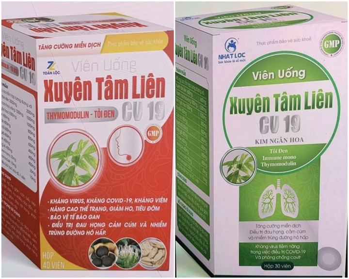 Bộ Y tế cảnh báo 2 sản phẩm Xuyên Tâm Liên giả mạo hỗ trợ điều trị COVID-19 - 1