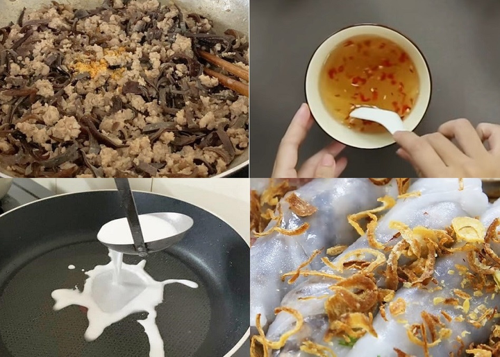 Cách làm bánh cuốn bằng chảo chống dính cực đơn giản - 1