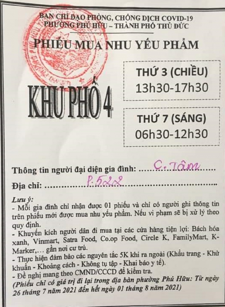 TP.HCM yêu cầu phiếu mua hàng thiết yếu phải tích hợp mã QR - 1