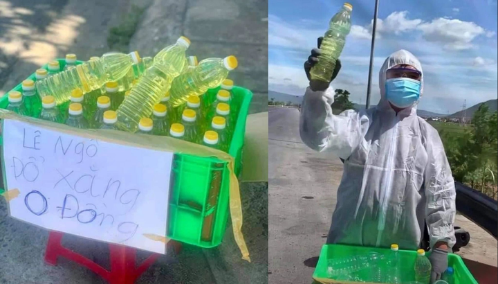 Ấm lòng các chốt kiểm dịch đượm tình người mọc lên khắp tuyến đường về quê - 1