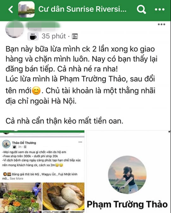 Nhiều người bị lừa khi mua thực phẩm thiết yếu qua mạng xã hội trong mùa dịch - 3