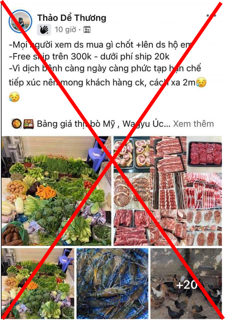 Nhiều người bị lừa khi mua thực phẩm thiết yếu qua mạng xã hội trong mùa dịch - 2