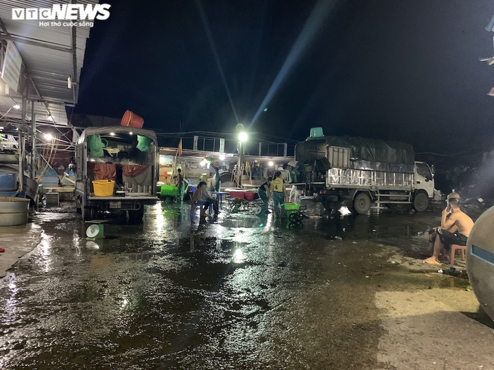 Ảnh: Chợ cá lớn nhất Hà Nội hoang vắng, tiểu thương nghỉ quá nửa vì COVID-19 - 17