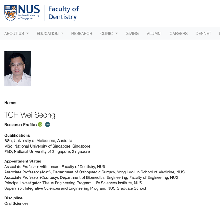 ‘Bác sĩ Khoa’ lấy cắp ảnh đại diện của PGS danh tiếng Singapore - 3