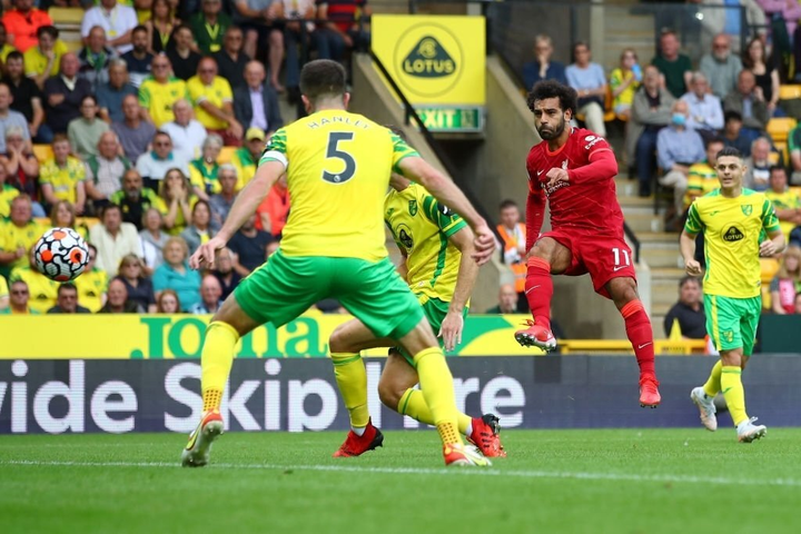 Kết quả Ngoại hạng Anh: Salah ghi bàn, Liverpool nhấn chìm Norwich - 1