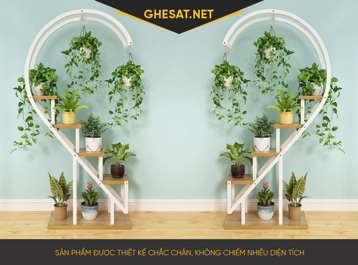 Không gian sống xanh độc đáo với kệ để hoa của Trung Hiếu Decor - 1