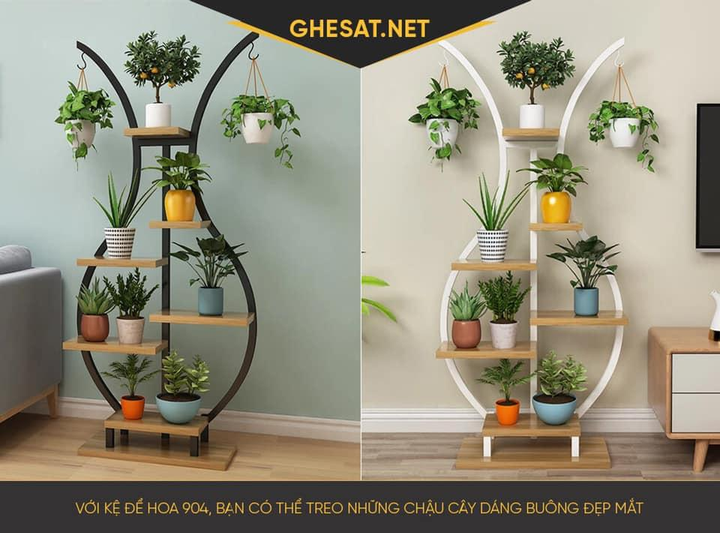 Không gian sống xanh độc đáo với kệ để hoa của Trung Hiếu Decor - 2