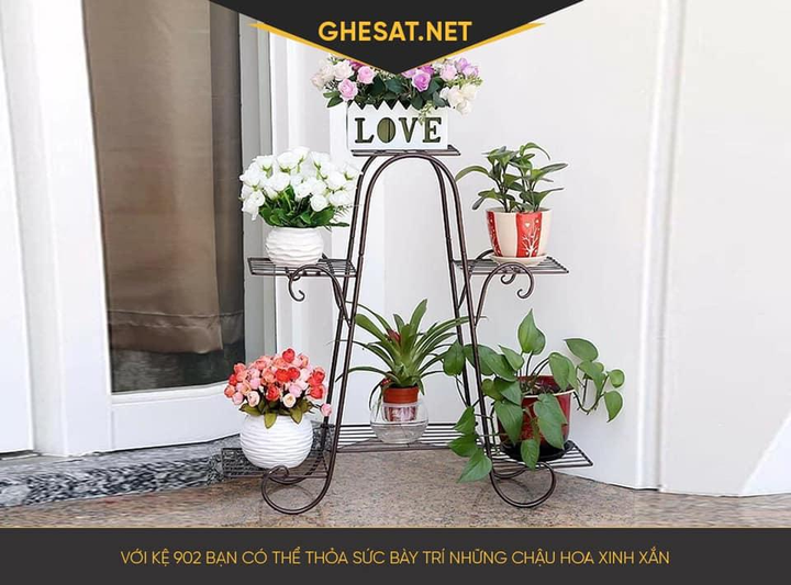 Không gian sống xanh độc đáo với kệ để hoa của Trung Hiếu Decor - 3