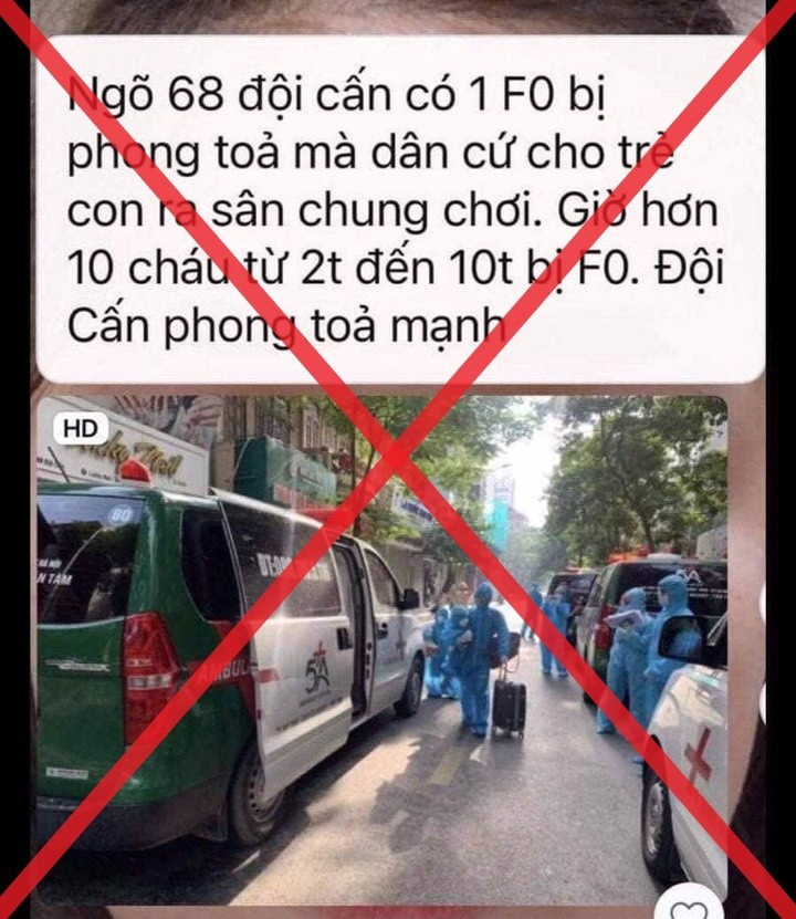 Phản bác thông tin quận Ba Đình có 10 bệnh nhi mắc COVID-19 - 1