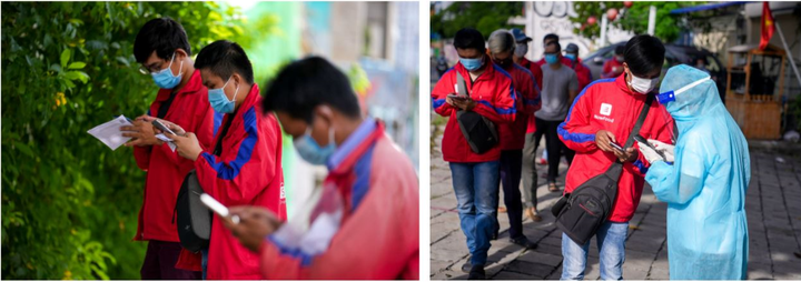 Hàng ngàn tài xế ShopeeFood phấn khởi khi được tiêm vaccine phòng COVID-19 - 1