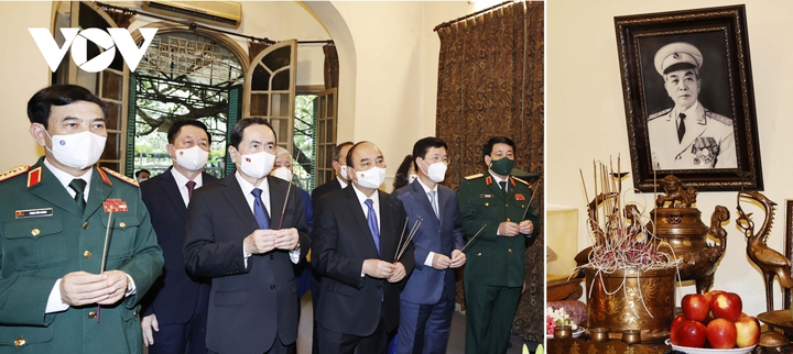 Chủ tịch nước Nguyễn Xuân Phúc dâng hương tưởng nhớ Đại tướng Võ Nguyên Giáp - 1