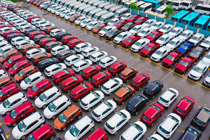 Hà Nội giãn cách xã hội, hàng trăm ôtô mới cứng nằm phơi nắng - 5