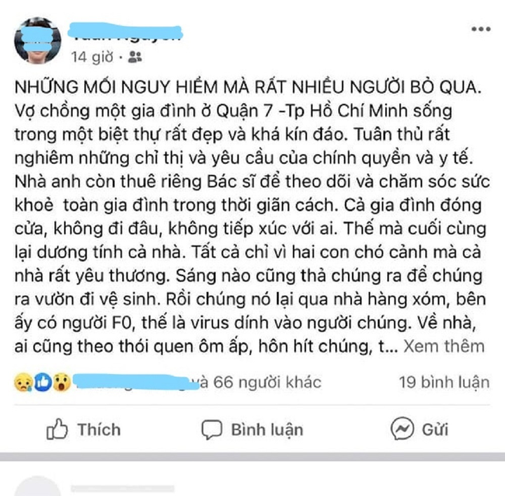 Ở nhà hoàn toàn vẫn lây nhiễm COVID-19 qua chó mèo, có đúng không? - 1