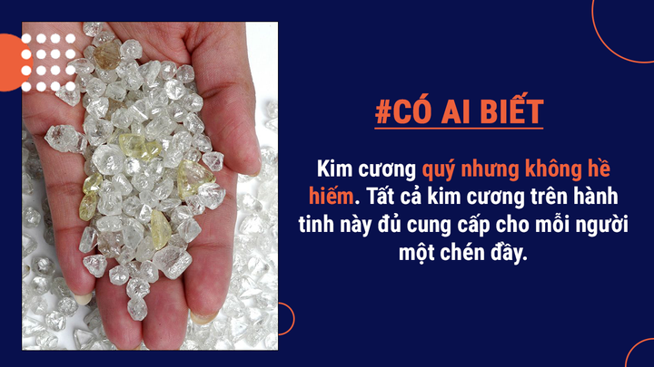 Có ai biết: Kim cương không hiếm, tổng số lượng có thể chia đủ mỗi người 1 chén - 5