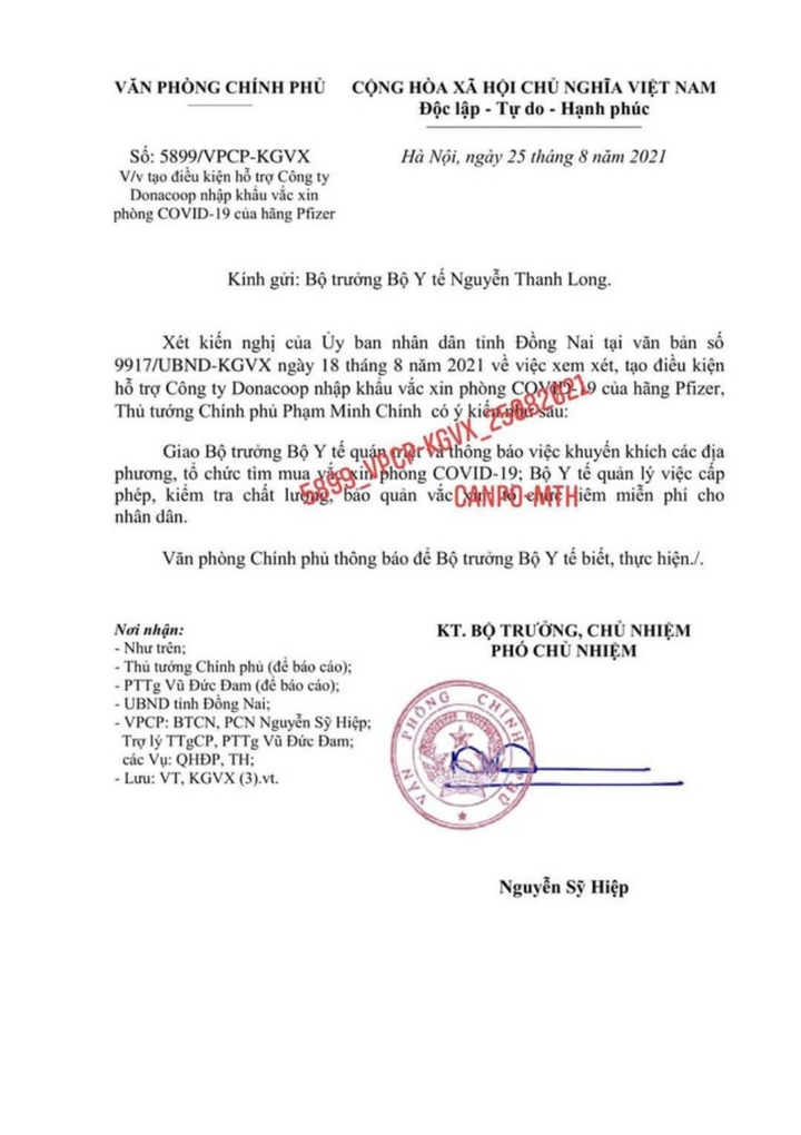 Doanh nghiệp ở Đồng Nai được mua 15 triệu liều vắc xin COVID-19 của Pfizer - 1