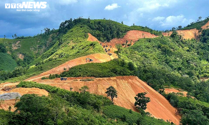 Ảnh: Hiện trường 'bắt vạ' 50 triệu/cây gỗ tạp, nhiều công an bị đánh nhập viện - 15