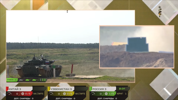 Tank Biathlon 2021: Trung Quốc lần đầu đánh bại Nga, hơn thua nhau chỉ 1 giây - 1