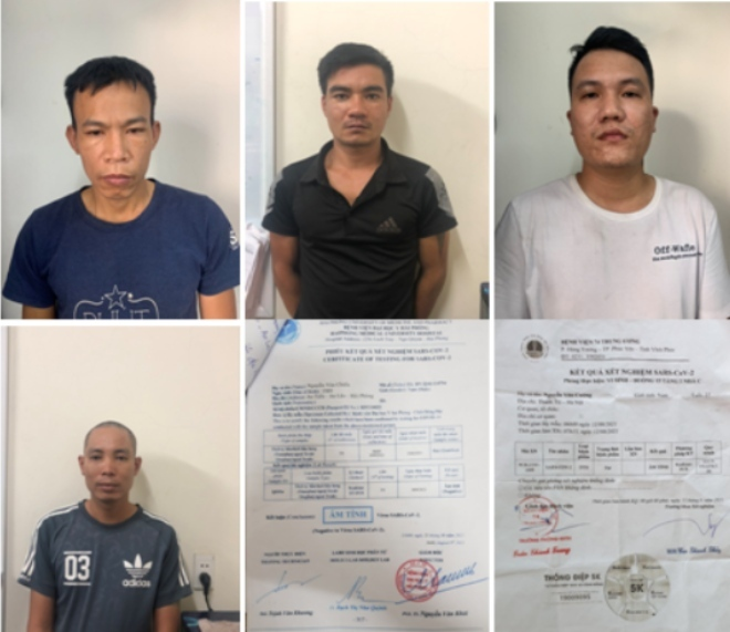 Bắt giám đốc sử dụng giấy xét nghiệm COVID-19 giả để lái xe vào Hải Phòng - 1