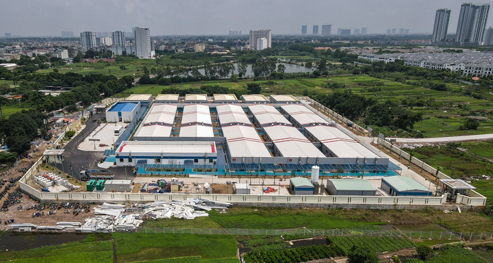 Ảnh: Bệnh viện dã chiến điều trị COVID-19 lớn nhất Hà Nội trước ngày hoạt động - 17