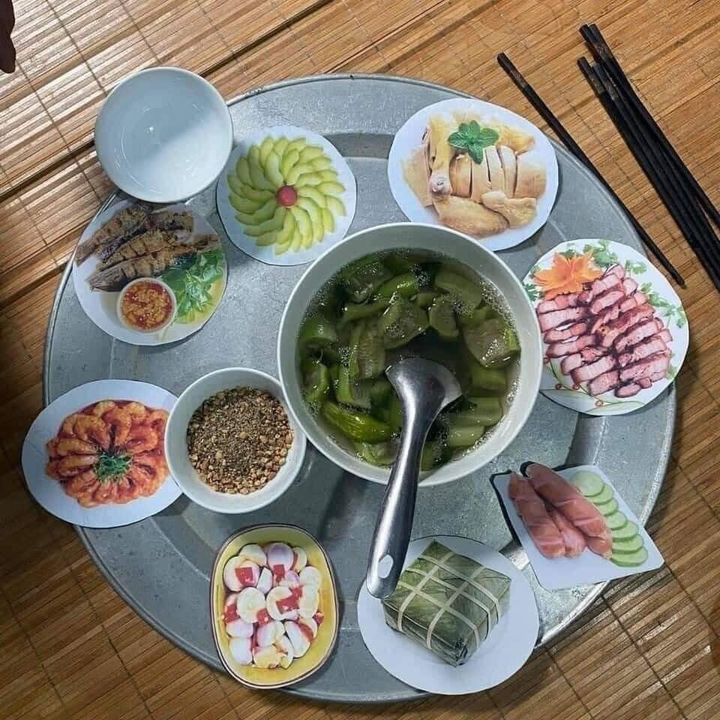 Bất ngờ loạt mâm cơm 'thịnh soạn' nhưng không tốn 1 xu của dân mạng - 7