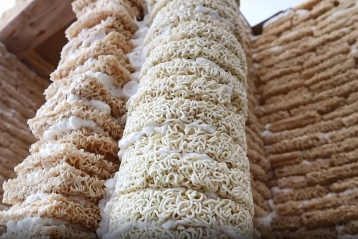 Thanh niên lấy 2.000 gói mì xây thành ngôi nhà 'siêu to khổng lồ' cho con chơi - 2