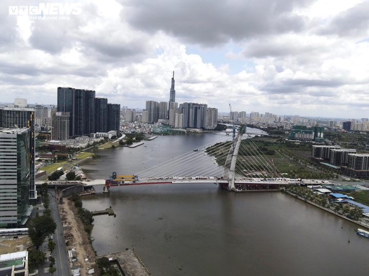 Ảnh: Cận cảnh cầu Thủ Thiêm 2 hợp long sau nhiều lần lỗi hẹn - 6