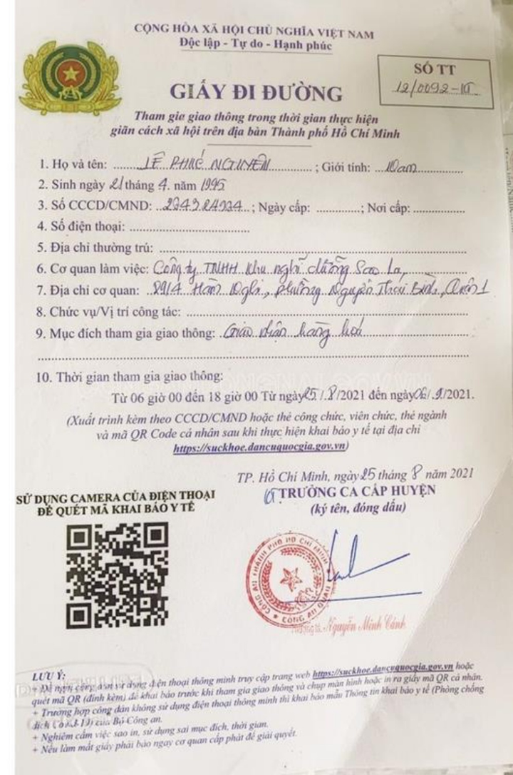 Bắt nam thanh niên dùng giấy đi đường để chuyển ma tuý từ TP.HCM về Đồng Nai - 2