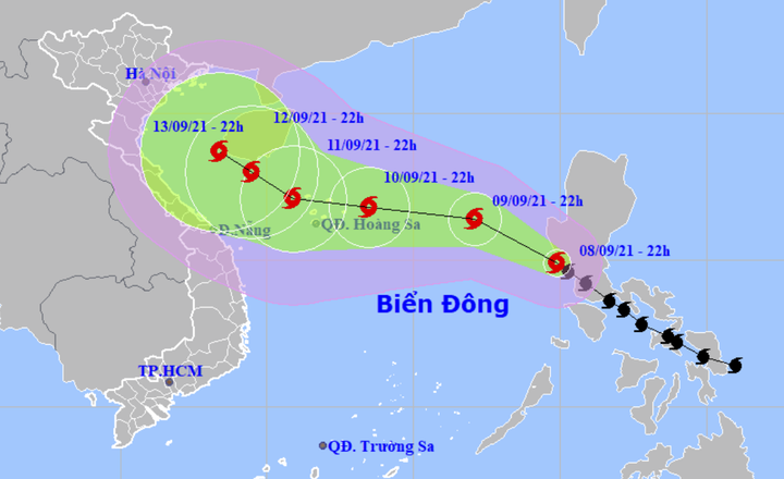 Bão Conson vào Biển Đông, nhiều địa phương dự báo mưa rất to - 1