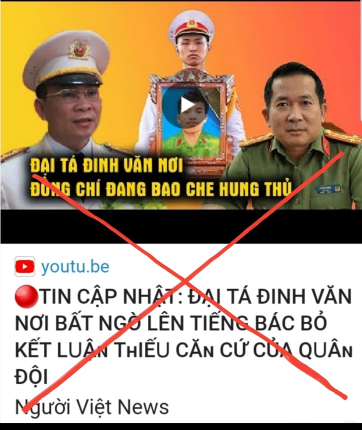 Kênh 'Người Việt News' bịa đặt lời phát biểu của Giám đốc Công an tỉnh An Giang - 1