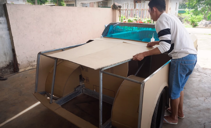 Rolls-Royce làm từ bìa carton của bạn trẻ Việt lên báo nước ngoài - 4